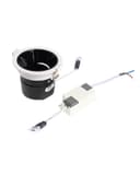 Светильник светодиодный, встраиваемый, поворотный, 6 Вт, 6500К, с драйвером, D75, чёрный, белый