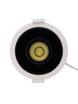 Светильник светодиодный, встраиваемый, поворотный, 6 Вт, 6500К, с драйвером, D75, чёрный, белый