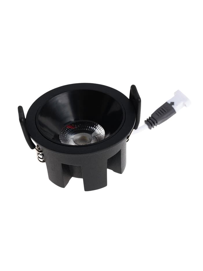 Светильник светодиодный, встраиваемый, 6 Вт, 4000К, с драйвером, D65, чёрный