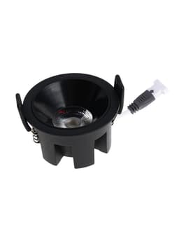 Светильник светодиодный, встраиваемый, 6 Вт, 4000К, с драйвером, D65, чёрный