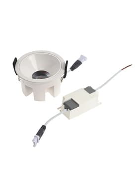 Светильник светодиодный, встраиваемый, 12 Вт, 4000К, с драйвером, D65, белый