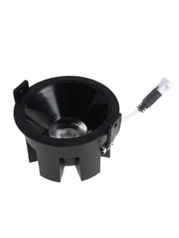 Светильник светодиодный, встраиваемый, 12 Вт, 4000К, с драйвером, D65, чёрный
