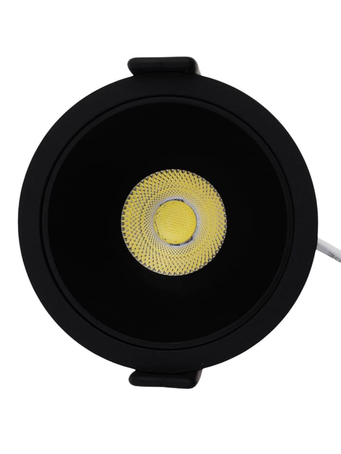 Светильник светодиодный, встраиваемый, 12 Вт, 6500К, с драйвером, D65, чёрный