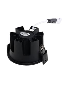 Светильник светодиодный, встраиваемый, 12 Вт, 6500К, с драйвером, D65, чёрный