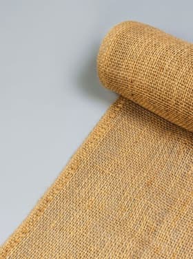 Джут натуральный, 1.1×5 м, плотность 260 г/м², плетение 35×30 нитей, Greengo