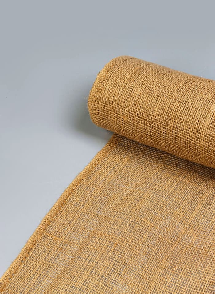 Джут натуральный, 1.1×10 м, плотность 260 г/м², плетение 35×30 нитей, Greengo