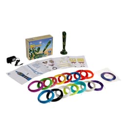 3D ручка Luazon, трафареты и 150 метров пластика комплекте, работа с ABS и PLA, хаки