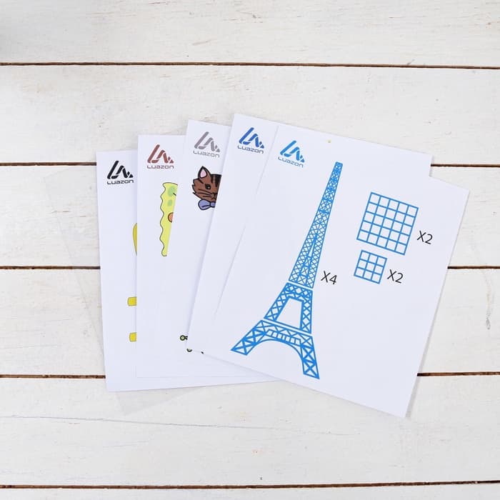 3D ручка Luazon, трафареты и 150 метров пластика комплекте, работа с ABS и PLA, хаки