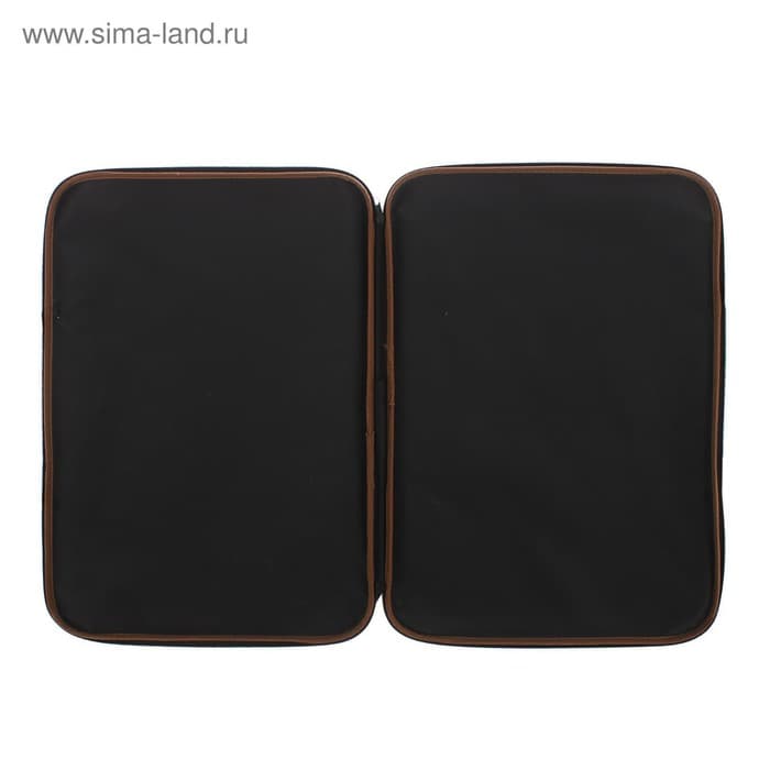 Папка А3 Calligrata с ручками, текстиль, 20 мм, стандарт, чёрная, 450×350 мм, 600D