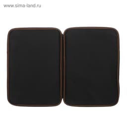 Папка А3 Calligrata с ручками, текстиль, 20 мм, стандарт, чёрная, 450×350 мм, 600D