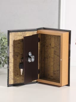 Шкатулка книга - сейф «Нефть и газ России», дерево, искусственная кожа, тиснение, 21×13×5 см