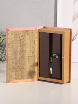 Шкатулка книга - сейф «9 месяцев счастья», дерево, искусственная кожа, тиснение, 21×13×5 см