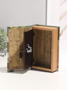 Шкатулка книга - сейф «Север России», дерево, искусственная кожа, 3D тиснение, 21×13×5 см