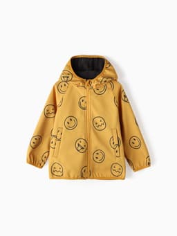 Ветровка для мальчика на флисе KAFTAN «Смайл», жёлтая, рост 98 см