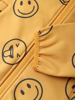 Ветровка для мальчика на флисе KAFTAN «Смайл», жёлтая, рост 98 см