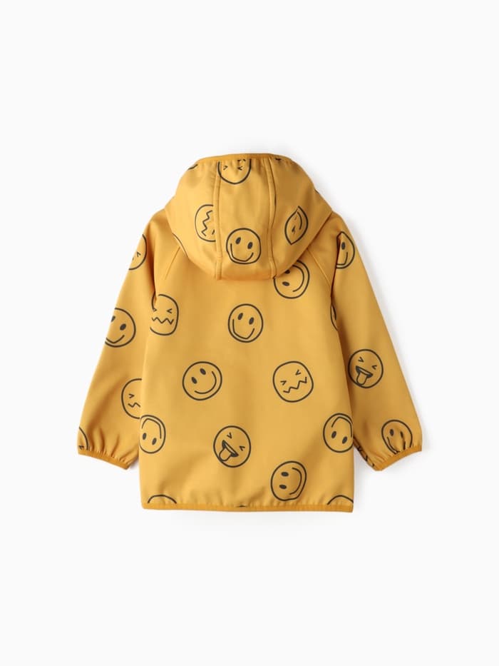 Ветровка для мальчика на флисе KAFTAN «Смайл», жёлтая, рост 98 см