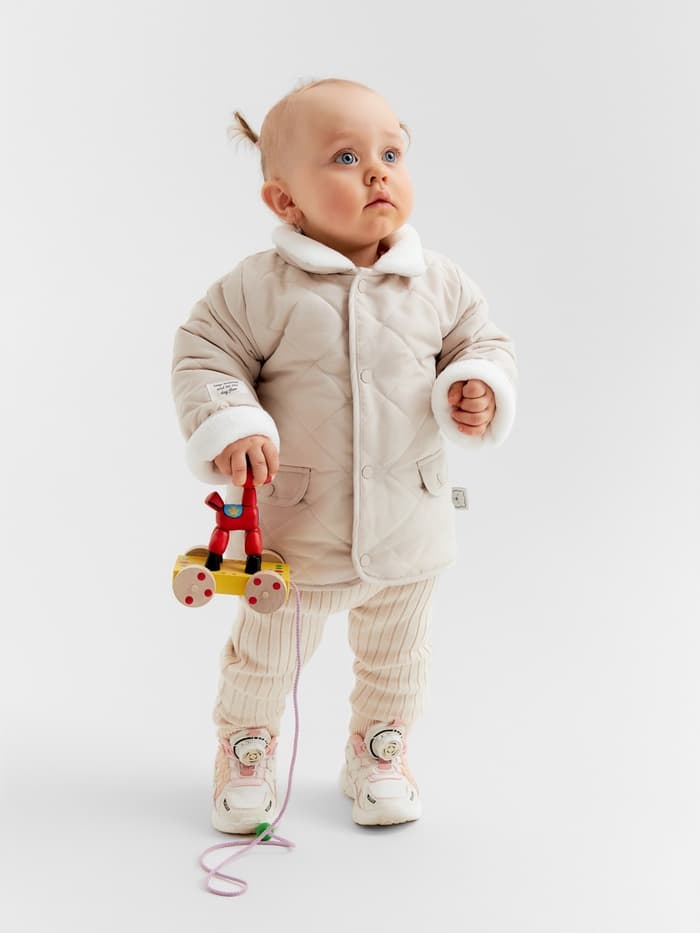 Куртка демисезонная «Крошка Я», рост 74-80 см, бежевая