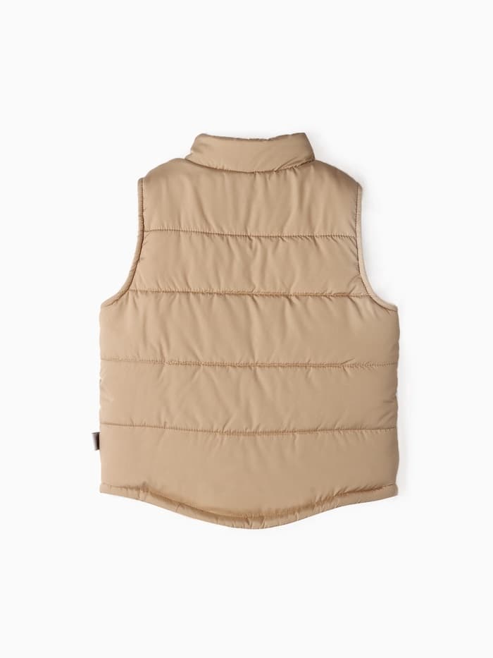 Жилет для девочки KAFTAN утепленный, бежевый, размер 32 (110-116 см)