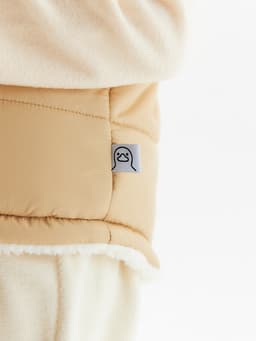 Жилет для девочки KAFTAN утепленный, бежевый, размер 32 (110-116 см)
