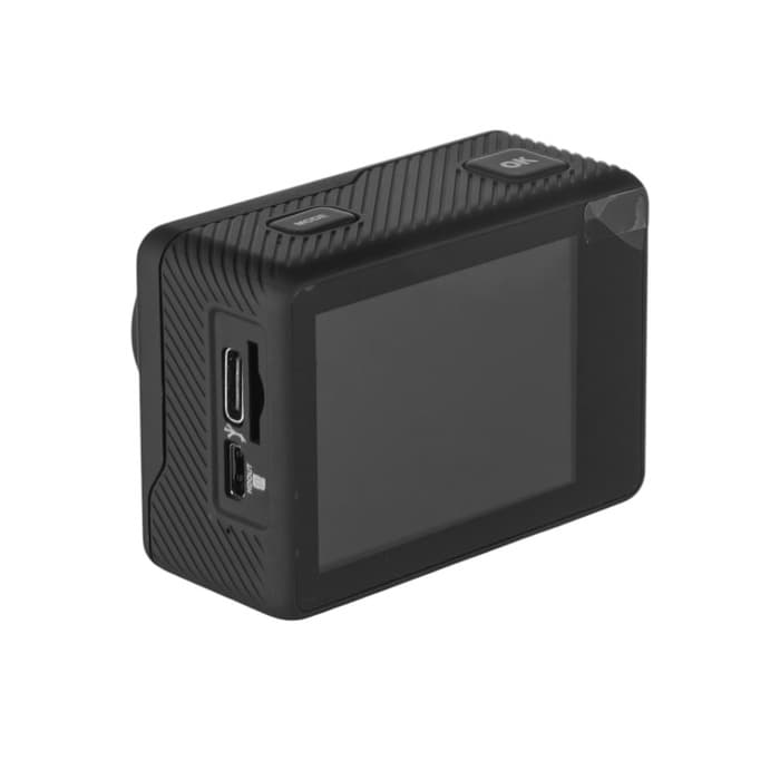 Экшн-камера Hoco, DV101, 4К видео, два цветных экрана, чёрная