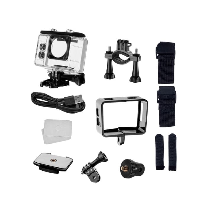 Экшн-камера Hoco, DV101, 4К видео, два цветных экрана, чёрная