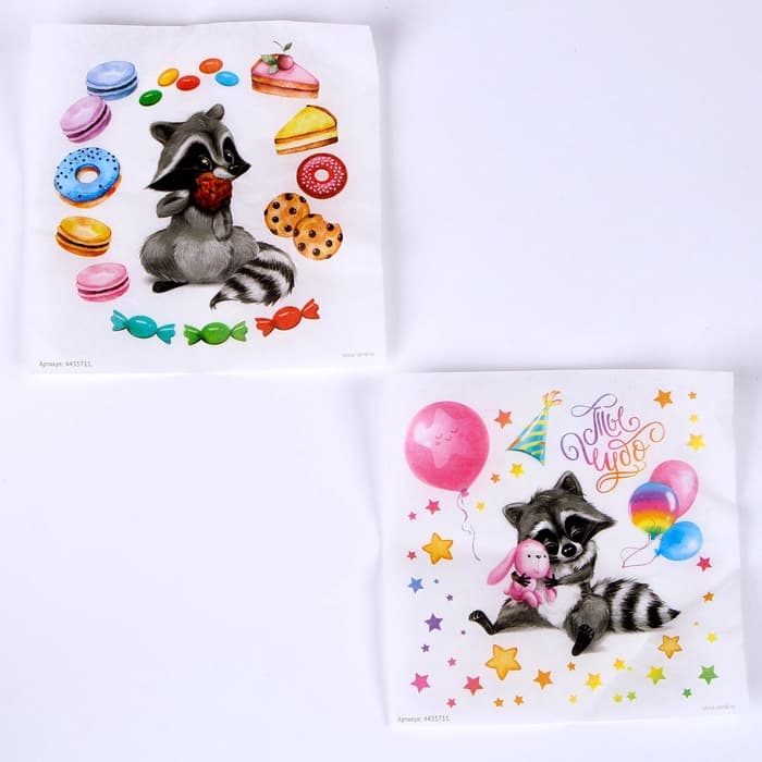 Декупаж кружки «Енотик», набор для творчества