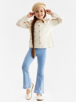 Брюки детские KAFTAN, размер 36 (134-140 см), голубые