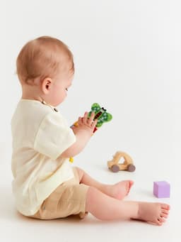 Шорты Крошка Я, рост 68-74 см, бежевые