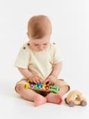 Шорты Крошка Я, рост 92-98 см, бежевые