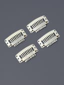 Зажимы для наращивания волос, набор - 4 шт., 3.2 (±1) см, бежевые