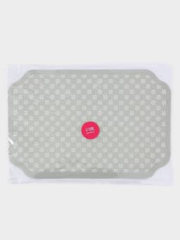 Коврик для сушки посуды Доляна Daisies, влаговпитывающий, 45×30 см, серый