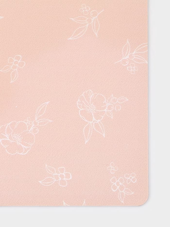 Коврик для сушки посуды Доляна Flowers, влаговпитывающий, 46×30.5 см, розовый