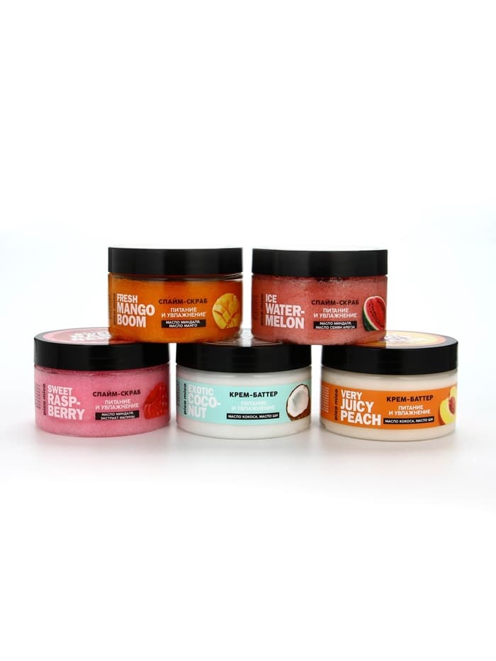 Скраб-слайм для тела Ice watermelon, питание и увлажнение, с ароматом арбуза, 250 г, PICO MICO
