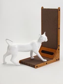 Когтеточка-лежанка «Пижон» из гофрокартона с кошачьей мятой "Хочу-Точу", 60×40×25 см