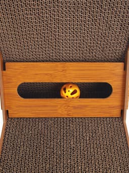 Когтеточка-лежанка «Пижон» из гофрокартона с кошачьей мятой "Хочу-Точу", 60×40×25 см