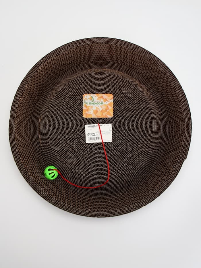 Когтеточка-лежанка «Пижон. Пчёлка» 45×9 см, с кошачьей мятой, гофрокартон