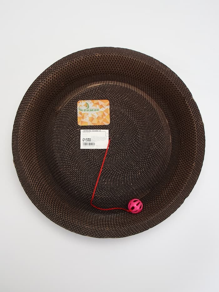 Когтеточка-лежанка «Пижон. Пчёлка» 45×9 см, с кошачьей мятой, гофрокартон