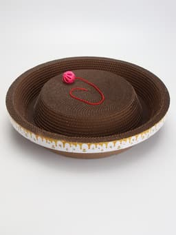 Когтеточка-лежанка «Пижон. Пчёлка» 45×9 см, с кошачьей мятой, гофрокартон