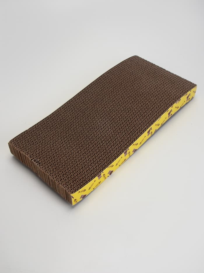 Когтеточка-лежанка «Пижон. Волна», 42.5×20×4 см, с кошачьей мятой, гофрокартон