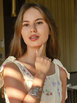 Браслет «Цветок» стразинка, цвет серебро