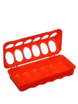 Кормушка - поилка для перепелов, 21×11×6.5, пластик, лотковая, 12 ячеек, Greengo