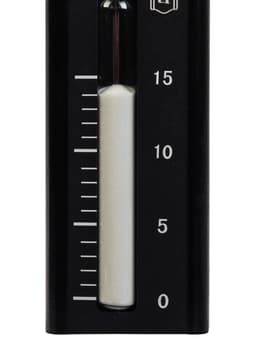 Часы песочные для бани и сауны, 15 минут, настенные, дерево, чёрные