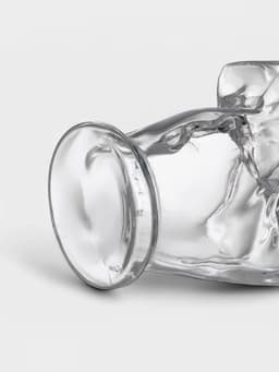 Мини-Бар «Средний палец», 1 л, 2 бокала, на подставке, стекло, дерево