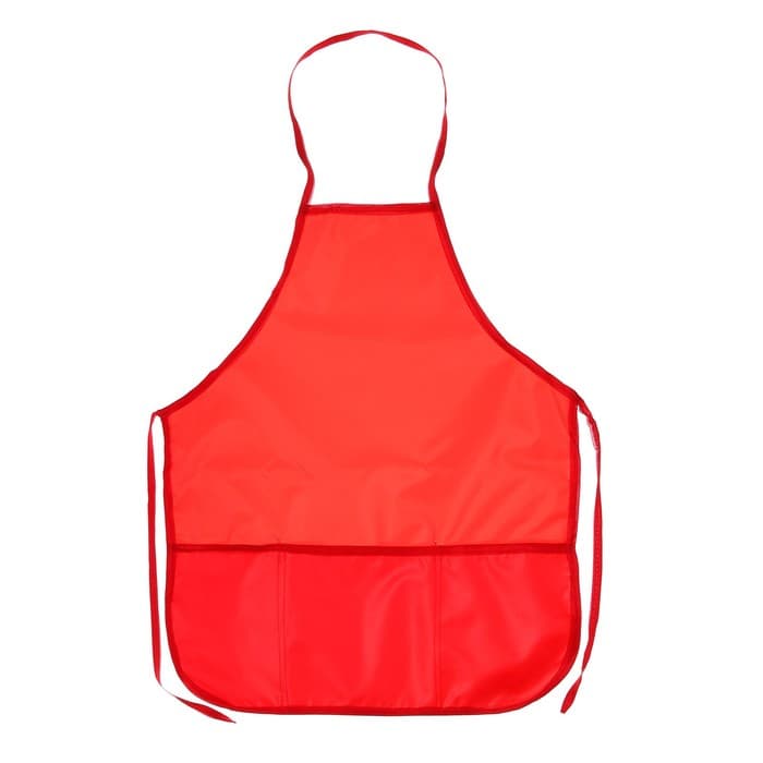 Фартук для труда + нарукавники, 490×390/250×160 мм, размер S (рост 116-146), Calligrata, «Стандарт», красный