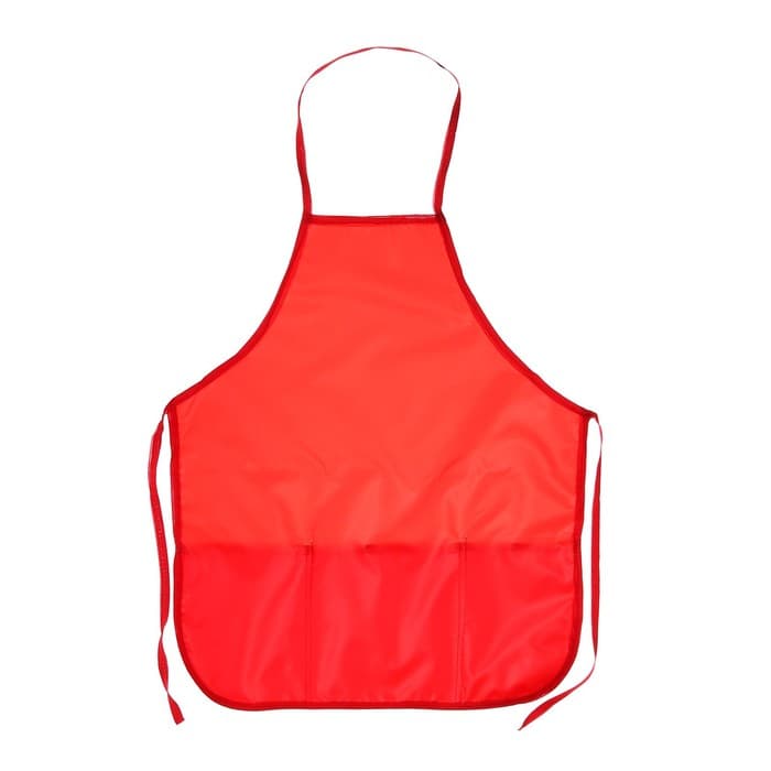Фартук для труда + нарукавники, 490×390/250×160 мм, размер S (рост 116-146), Calligrata, «Стандарт», красный