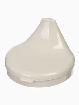 Поильник с ручками, белый/ бежевый