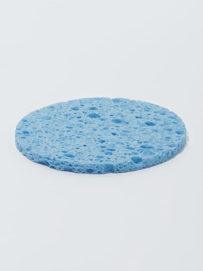 Спонж для умывания, d=8 см, синий