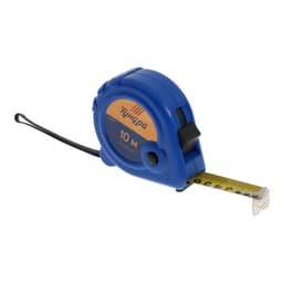 Рулетка ТУНДРА, пластиковый корпус, 3 фиксатора, 10 м × 25 мм