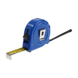 Рулетка ТУНДРА, пластиковый корпус, 3 фиксатора, 10 м × 25 мм