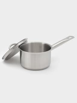 Ковш Hanna Knövell, 1.3 л, d=14, h=8.5 см, с крышкой, толщина стенки 0.8 мм, индукция, нержавеющая сталь